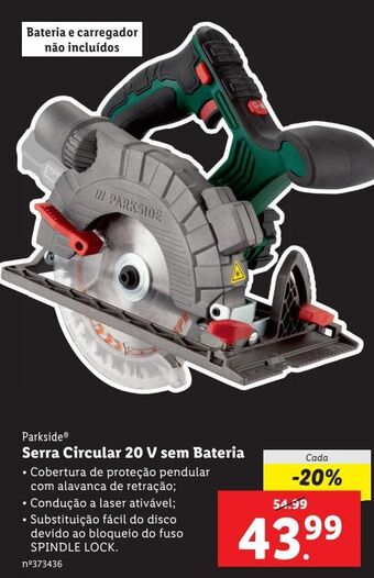 Lidl Serra circular parkside promoção