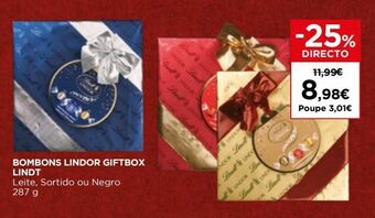 El Corte Inglés Bombons lindt promoção