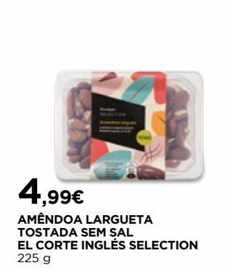 El Corte Inglés Amêndoas promoção