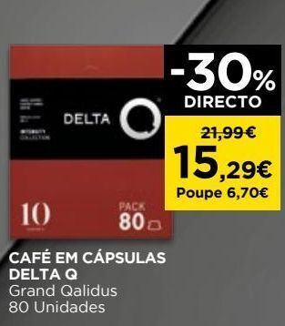 El Corte Inglés Café delta q promoção