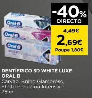 Pasta de dentes oral-b