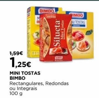 El Corte Inglés Torradas bimbo promoção