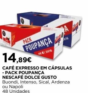 El Corte Inglés Cápsulas de café nescafé promoção