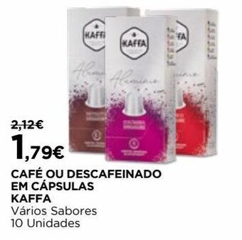 Cápsulas de café kaffa