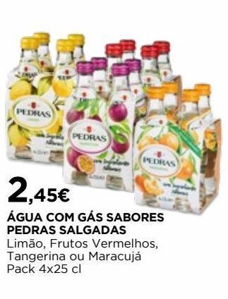 El Corte Inglés Água com sabor pedras salgadas promoção