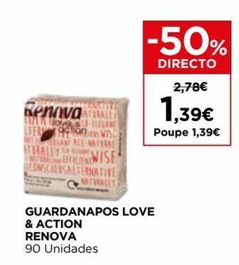 El Corte Inglés Guardanapos de papel renova promoção