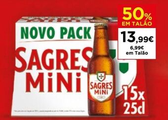 Cerveja sagres mini