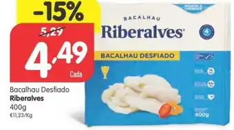 Minipreço Bacalhau Desfiado Riberalves 400g promoção