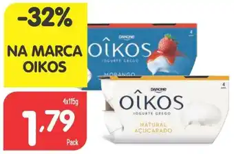 Minipreço Oîkos Iogurte Grego Pack 4x115g promoção