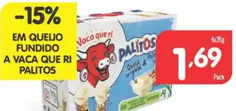 Minipreço Fundido a Vaca Que Ri Palitos 4x35g promoção