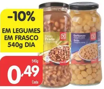 Minipreço Legumes em Frasco 540g Dia promoção