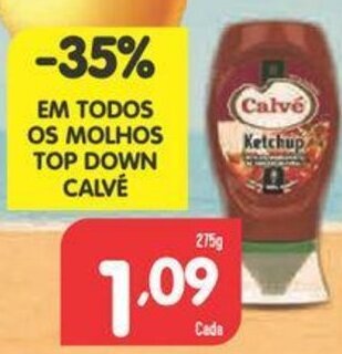 Minipreço Molhos Top Down Calvé 275g promoção