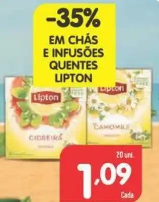 Minipreço Infusões Quentes Lipton 20 Uni. promoção