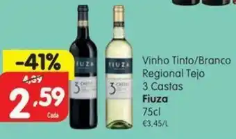 Vinho Tinto/Branco Regional Tejo 3 Castas Fiuza 75cl