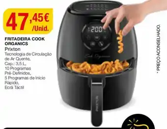 Intermarché Fritadeira Cook Organics Prixton 3,5L promoção