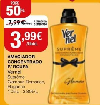 Amaciador Concentrado P/Roupa Vernel 1,05L