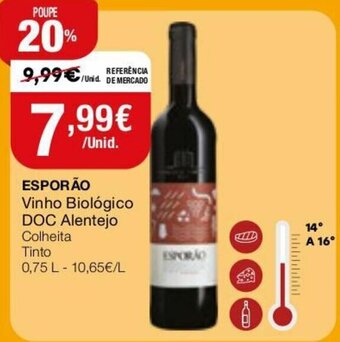 Esporão Vinho Biológico DOC Alentejo 0,75L