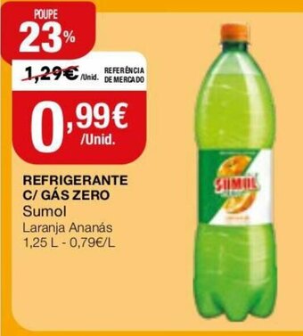 Refrigerante C/ Gás Sumol 1,25L