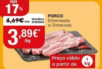 Porco Entremeada s/Entrecosto 1kg
