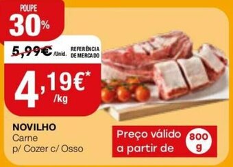 Intermarché Novilho Carne p/Cozer c/Osso 800g promoção
