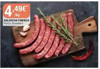 Intermarché Salsicha Fresca Porco, Brasileira promoção