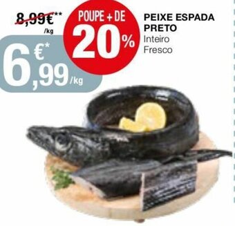 Peixe Espada Preto Inteiro Fresco