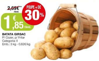 Intermarché Batata Girsac 3kg promoção