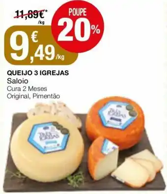 Intermarché Queijo 3 Igrejas Saloio promoção