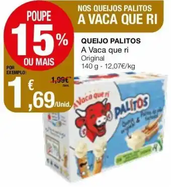 Intermarché Queijo Palitos A Vaca Que Ri 140g promoção