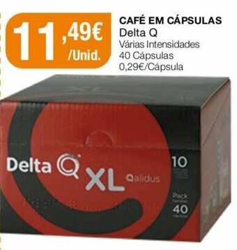Intermarché Café em Cápsulas Delta Q 40 Cápsulas promoção