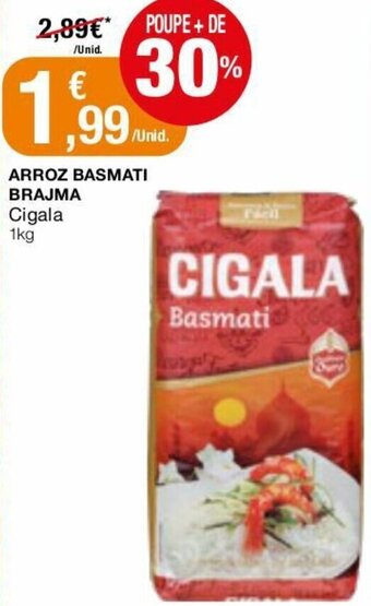 Intermarché Arroz Basmati Brajma Cigala 1kg promoção