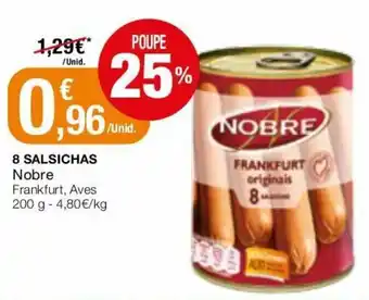Intermarché 8 Salsicahs Nobre 200g promoção