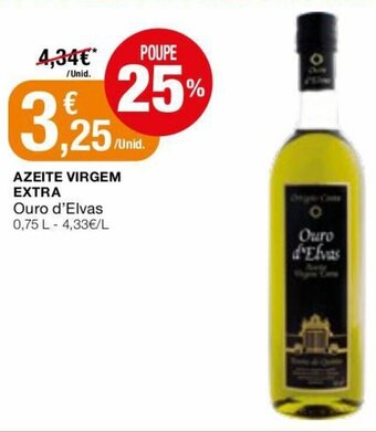 Intermarché Azeite Virgem Extra Ouro d'Elvas 0,75L promoção
