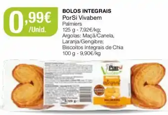 Bolos Integrais PorSi VivaBem 125g