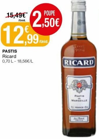 Intermarché Pastis Ricard 0,70L promoção