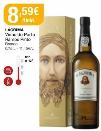 Intermarché Lágrima Vinho do Porto Ramos Pinto Branco 0,75L promoção