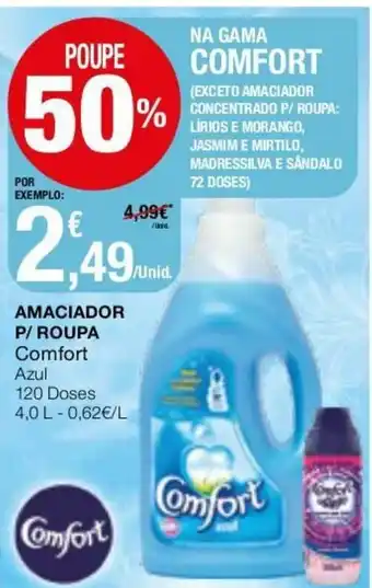 Intermarché Amaciador P/ Roupa Comfort Azul 4,0L promoção