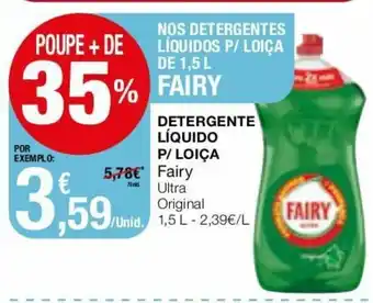 Intermarché Detergente Líquido P/Loiça Fairy 1,5L promoção