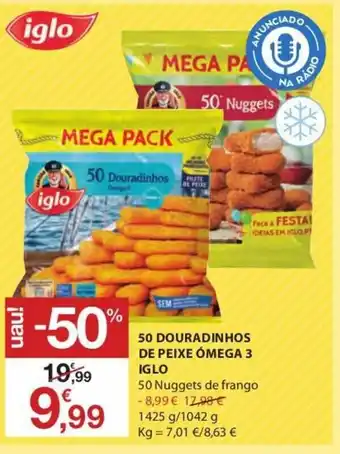 E.Leclerc 50 Douradinhos de Peixe Ómega 3 Iglo promoção