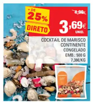 Continente Cocktail de Marisco Continente Congelado 500g promoção