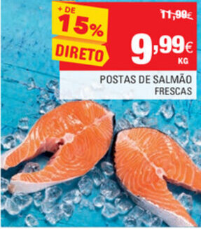 Continente Postas de Salmão Frescas promoção