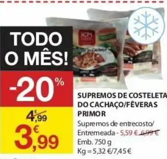 E.Leclerc Supremos de Costeleta do Cachaço/Fêveras Primor promoção
