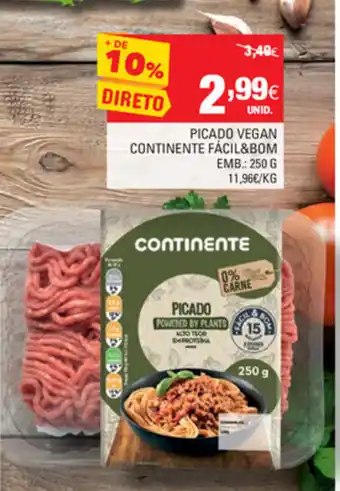 Continente Picado Vegan Continente Fácil & Bom 250g promoção