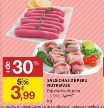 E.Leclerc Salsichas de Peru Nutriaves promoção