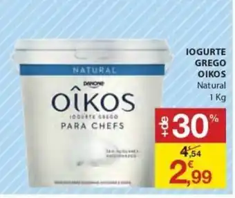 E.Leclerc Iogurte Grego Oikos Natural 1kg promoção