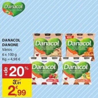 E.Leclerc Danacol Danone 6x100g promoção