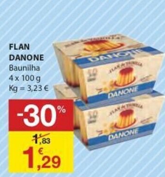 E.Leclerc Flan Danone 4x100g promoção