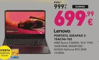 Radio Popular Lenovo Portatil Ideapad 3 promoção