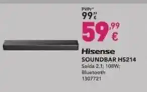 Radio Popular Hisense Soundbar promoção