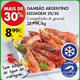 Pingo Doce Gambao Argentino Selvagem 20/30 promoção